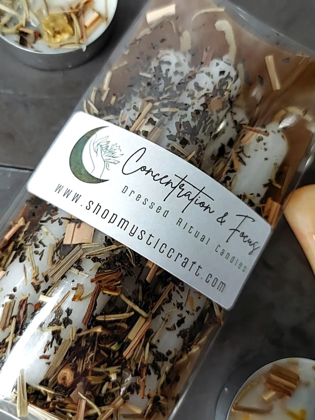 Concentration & Focus Dressed Ritual Candles