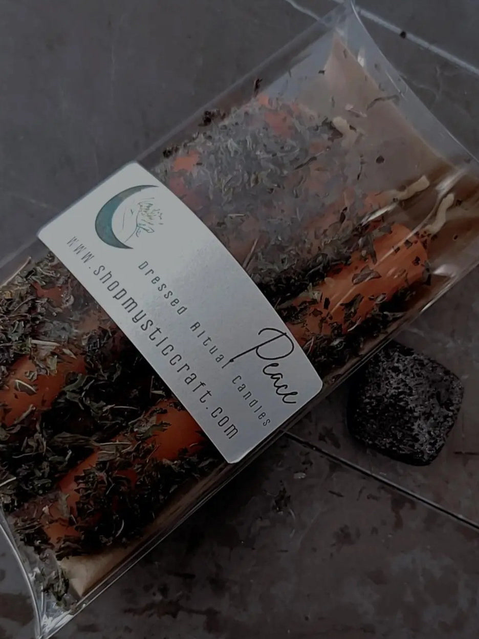 Peace Dressed Ritual Candles
