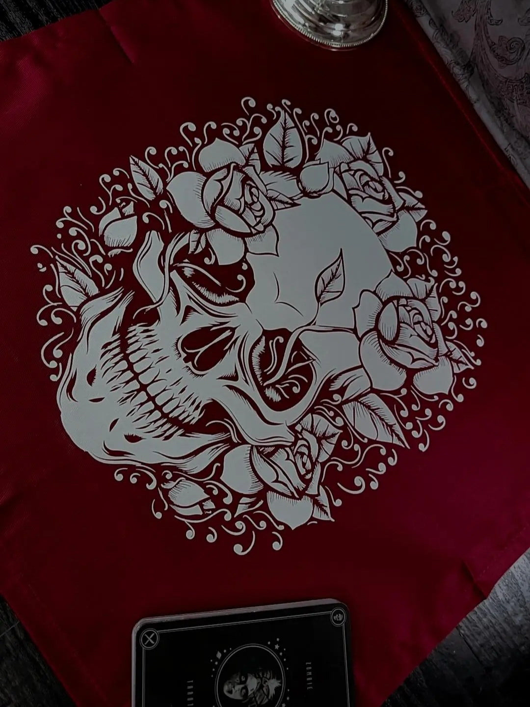 Skull & Roses Altar Cloth
