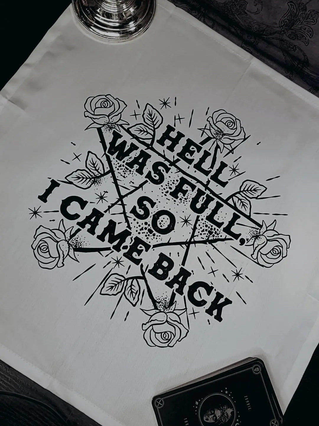 Hell Was Full So I Came Back Altar Cloth