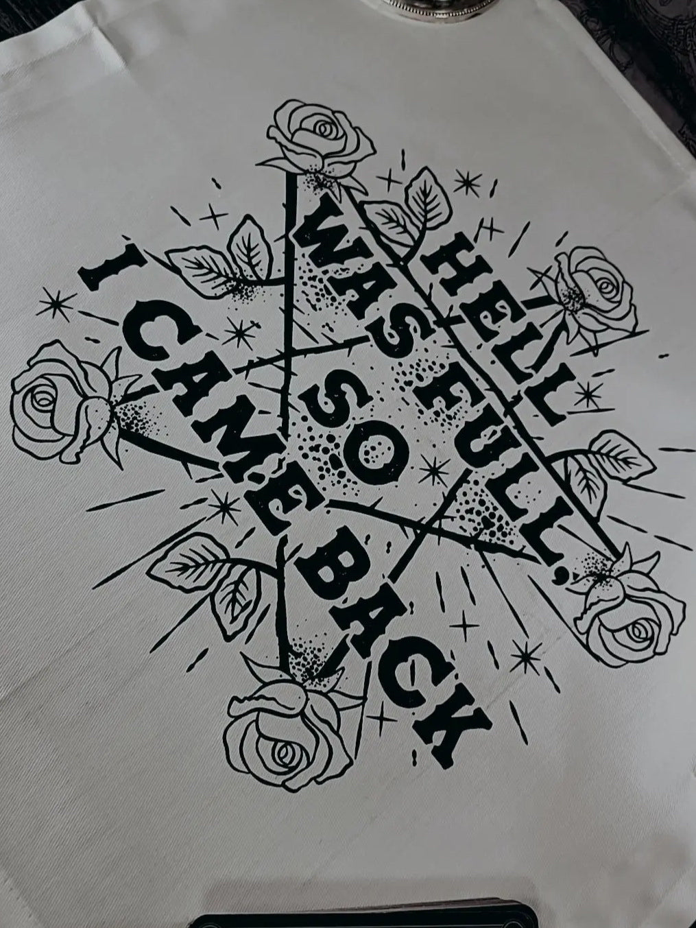 Hell Was Full So I Came Back Altar Cloth