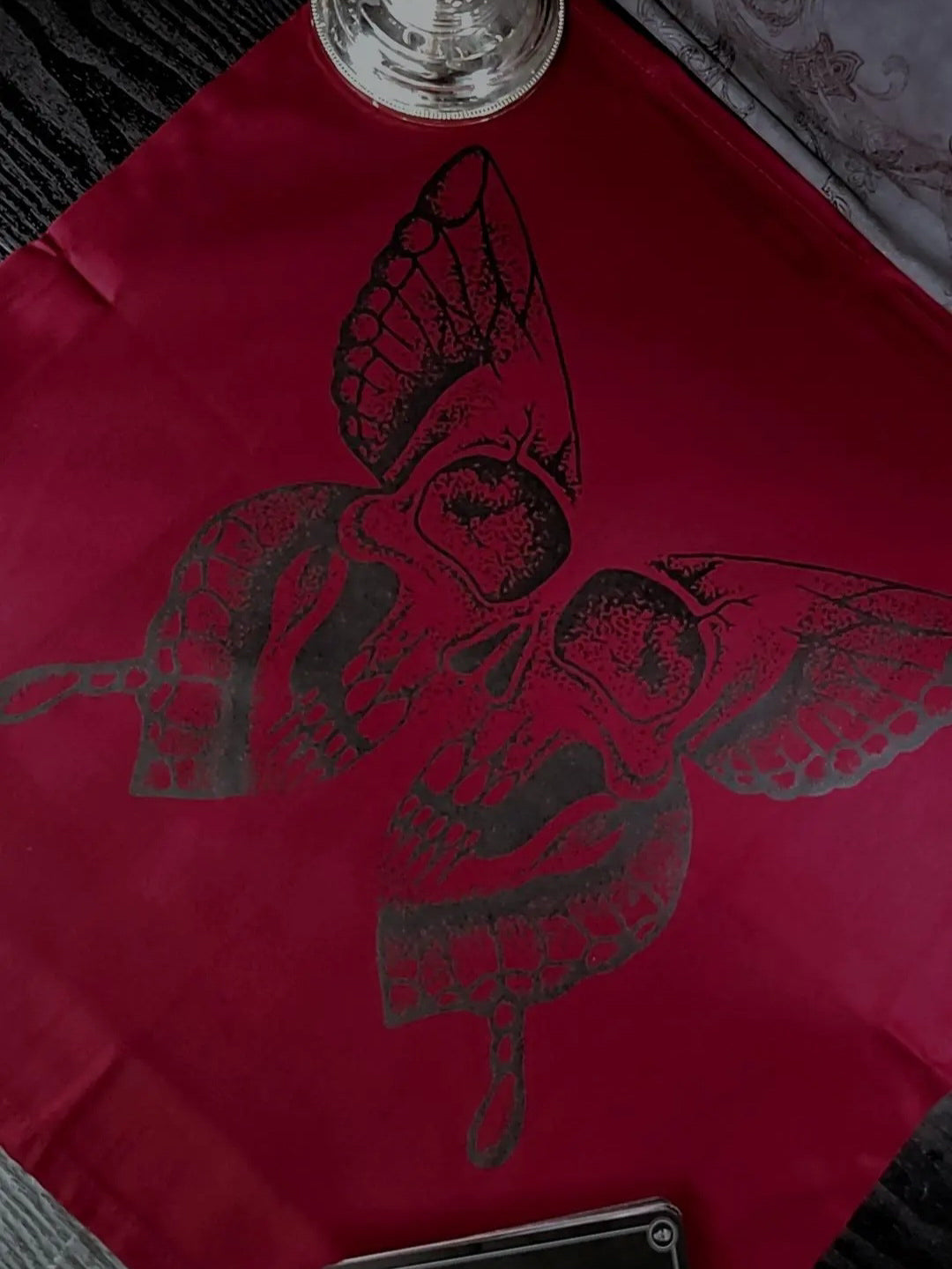 Butterfly Skeleton Altar Cloth