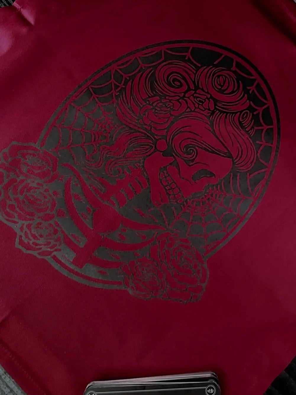 Victorian Skeleton Altar Cloth