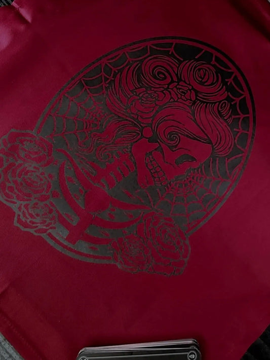 Victorian Skeleton Altar Cloth