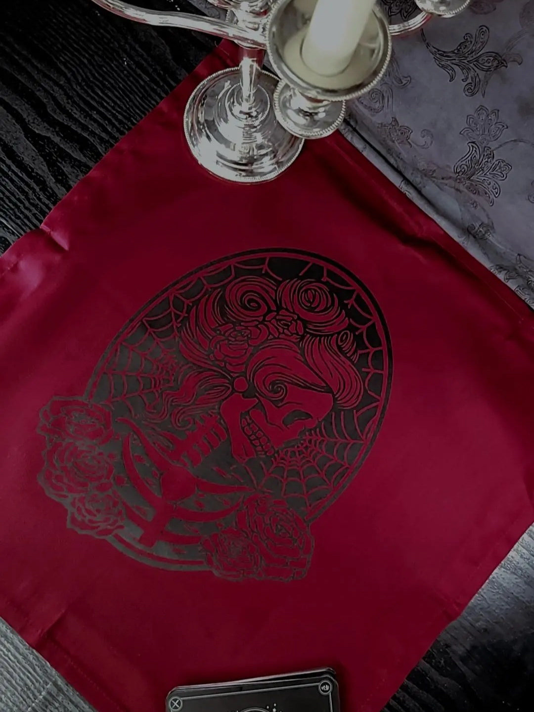 Victorian Skeleton Altar Cloth