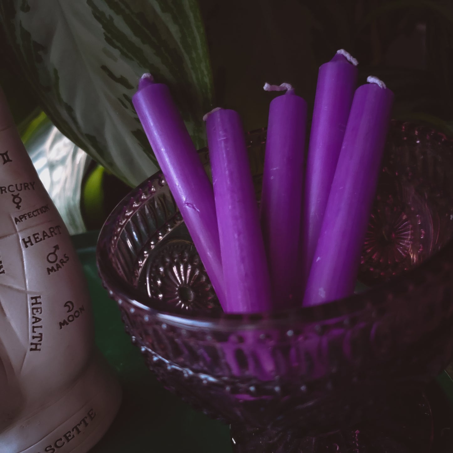 Purple Chime Candles