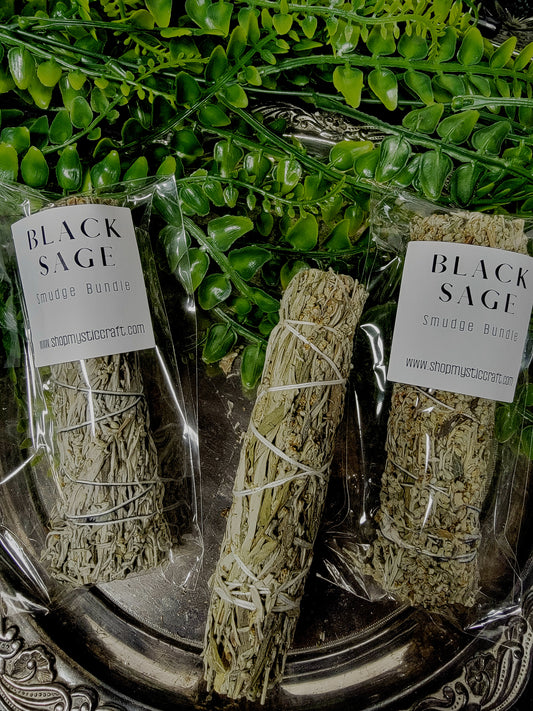 Black Sage (Mugwort) Smudge Stick