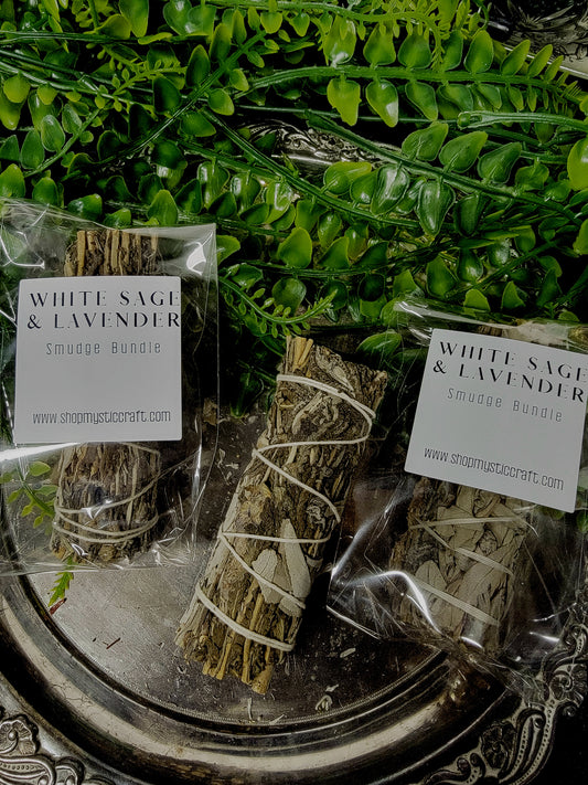 White Sage & Lavender Smudge Stick